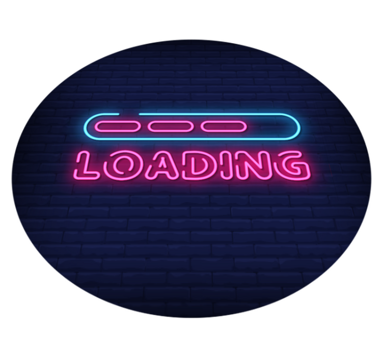 Loading neon lights custom rug - TenStickers