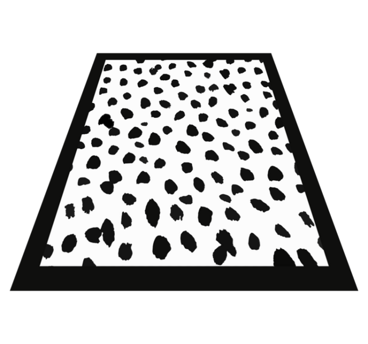 Dalmatian print animal print vinyl rug - TenStickers