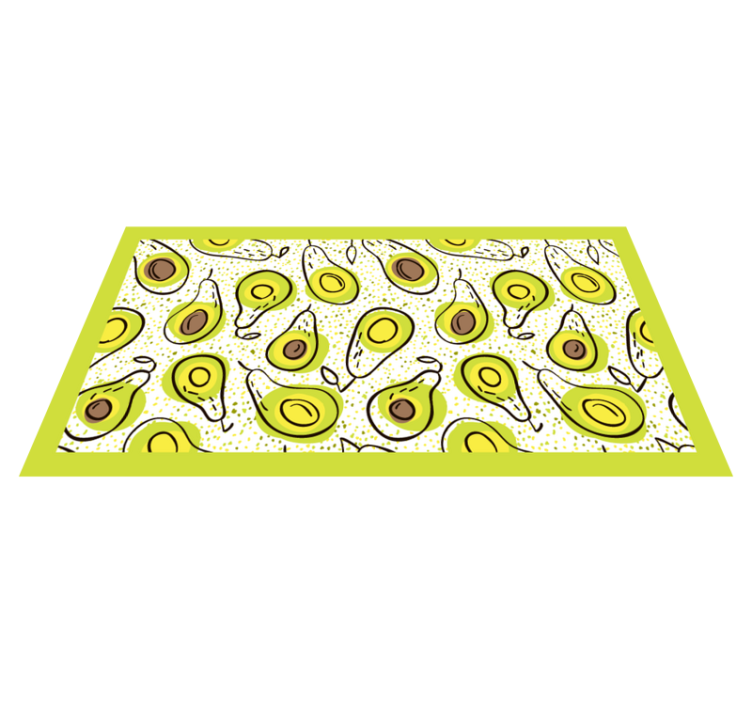 Avocado deslight kitchen vinyl rug - TenStickers