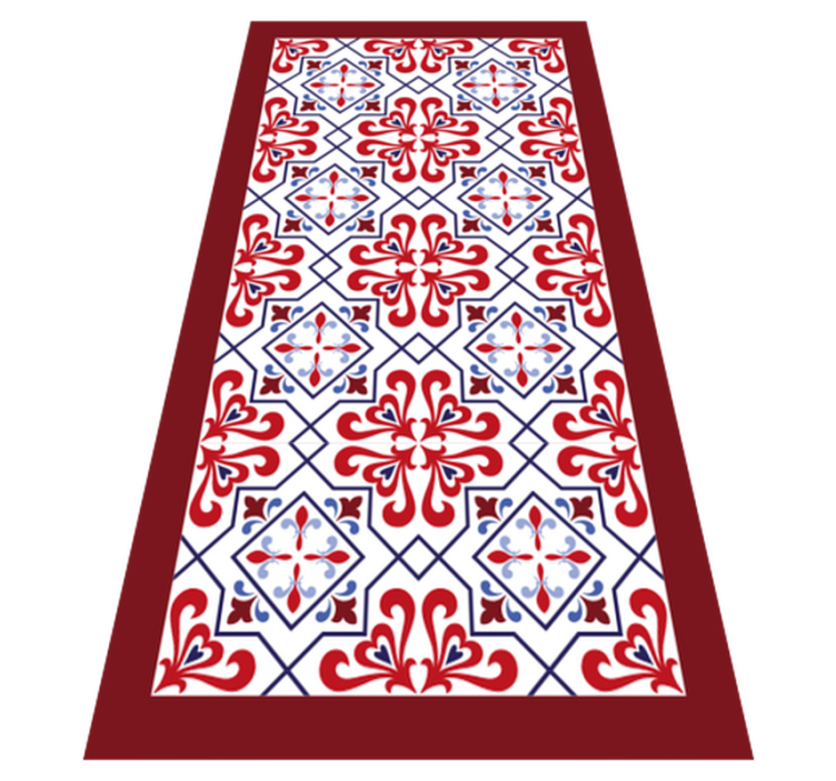 Red and Blue Beija tile carpet - TenStickers