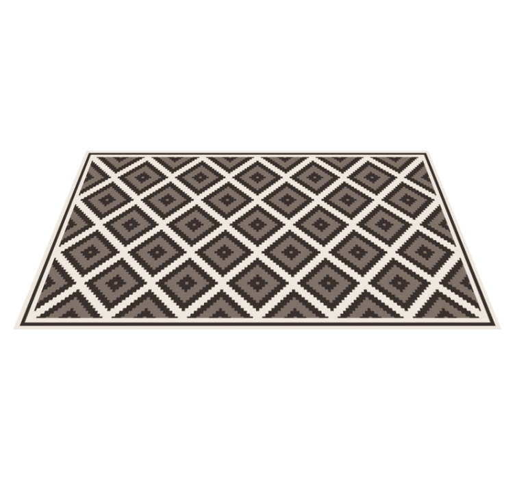 Diamond Concept geometric vinyl rug - TenStickers