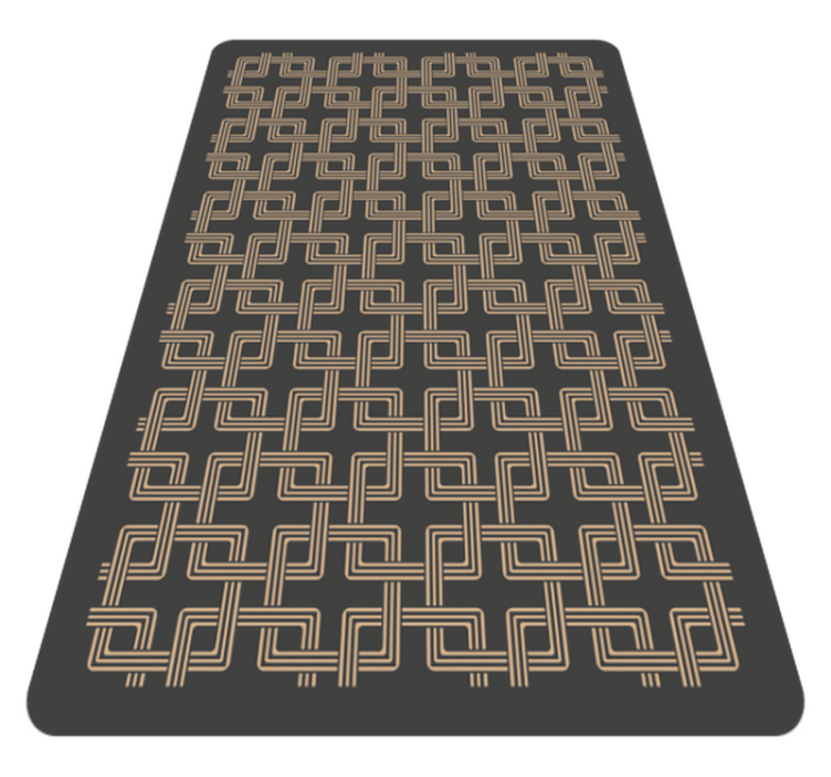 Squares chained mosaic floor tiles - TenStickers