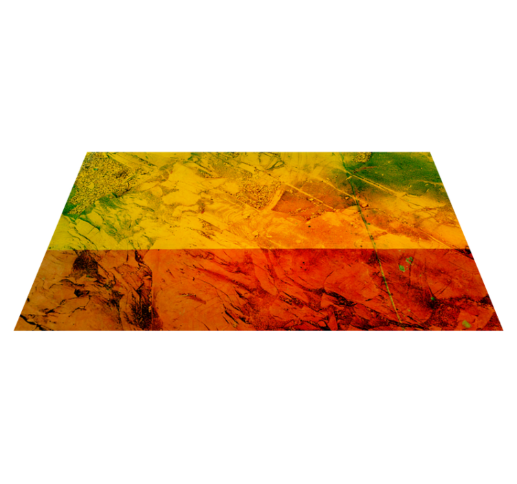 Warm Color Layers texture vinyl rug - TenStickers