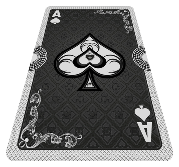 Playing Card Ace gaming vinyl rug - TenStickers