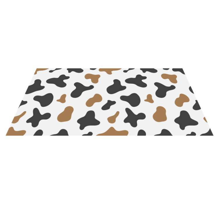 Cowhide Texture animal print vinyl rug - TenStickers