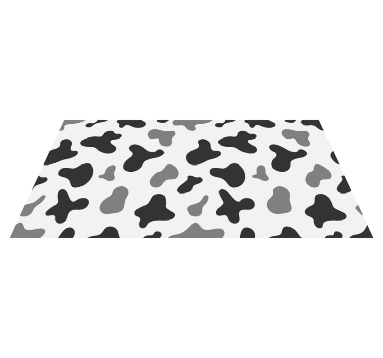 Cow Pattern Design animal print vinyl rug - TenStickers