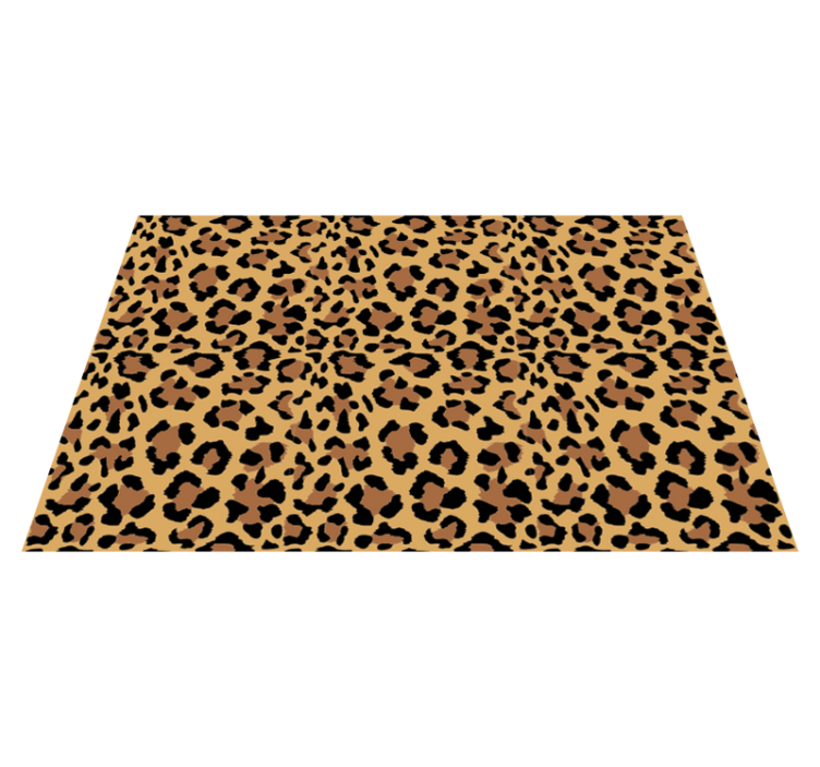 Big tiger animal print vinyl rug - TenStickers
