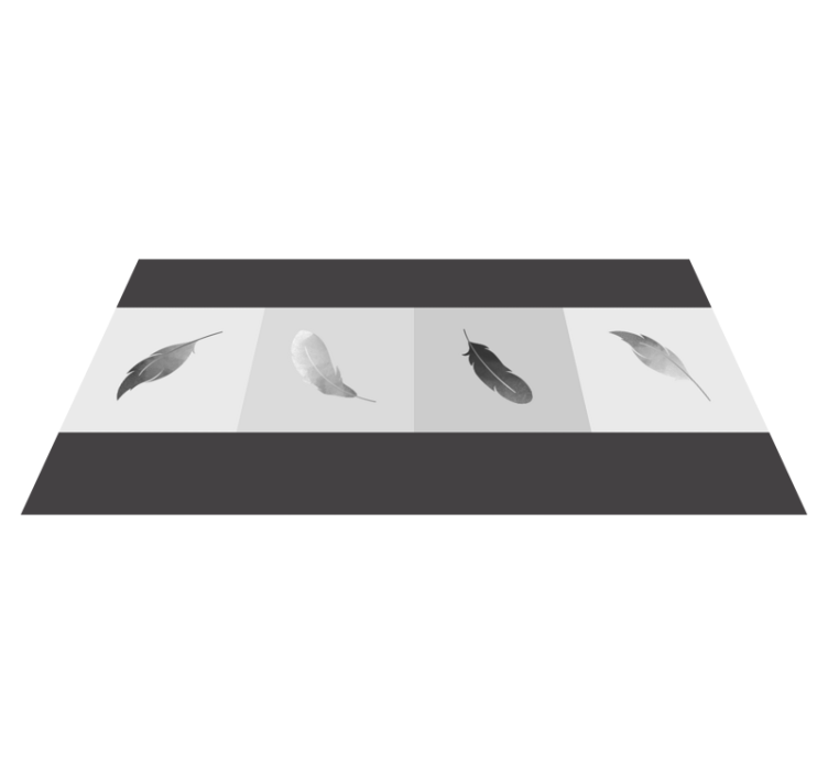 Feather minimalism animal vinyl rug - TenStickers