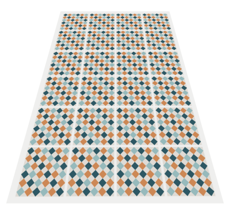 colourful tiles mosaic vinyl rug - TenStickers