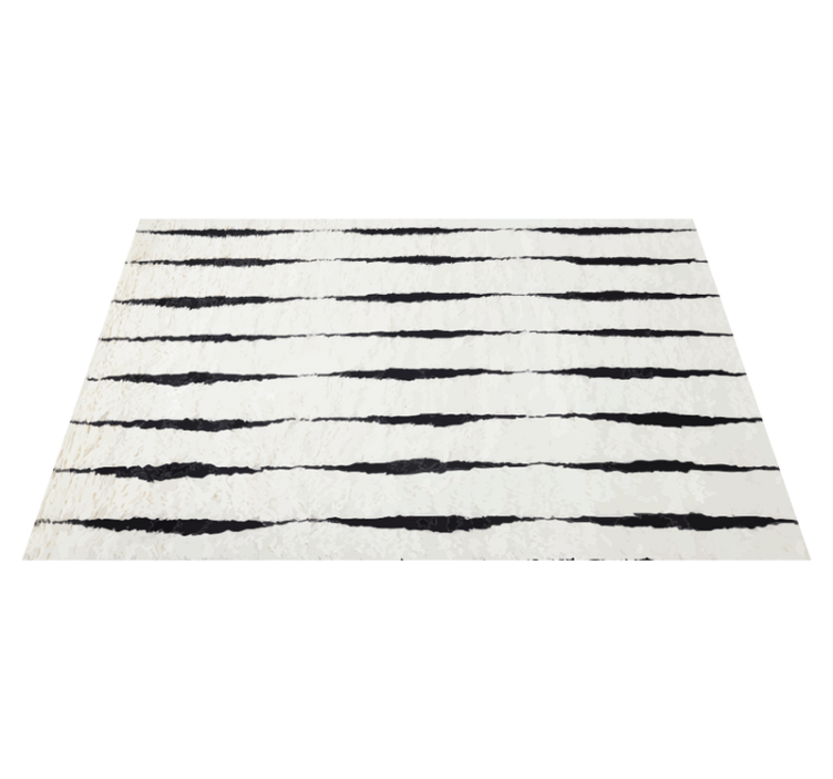 Elegant striped design living room vinyl rug - TenStickers