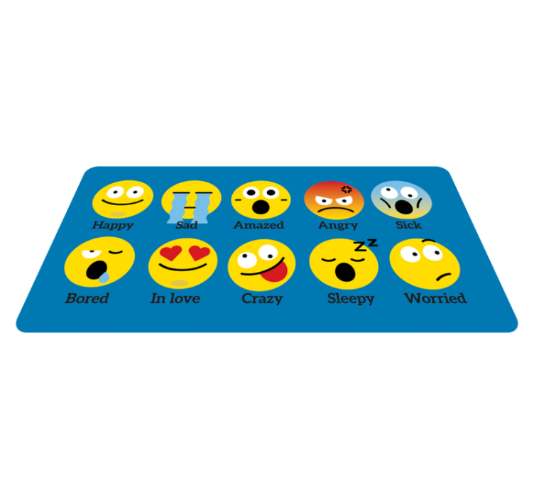 How are you feeling? kids vinyl rug - TenStickers
