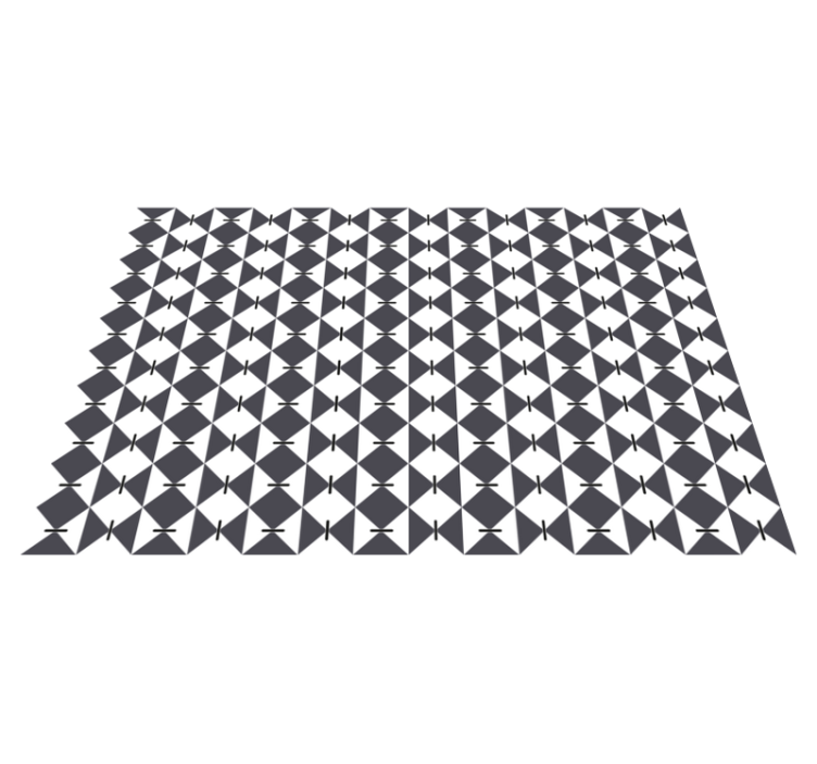Modern Diamond Pattern geometric vinyl rug - TenStickers