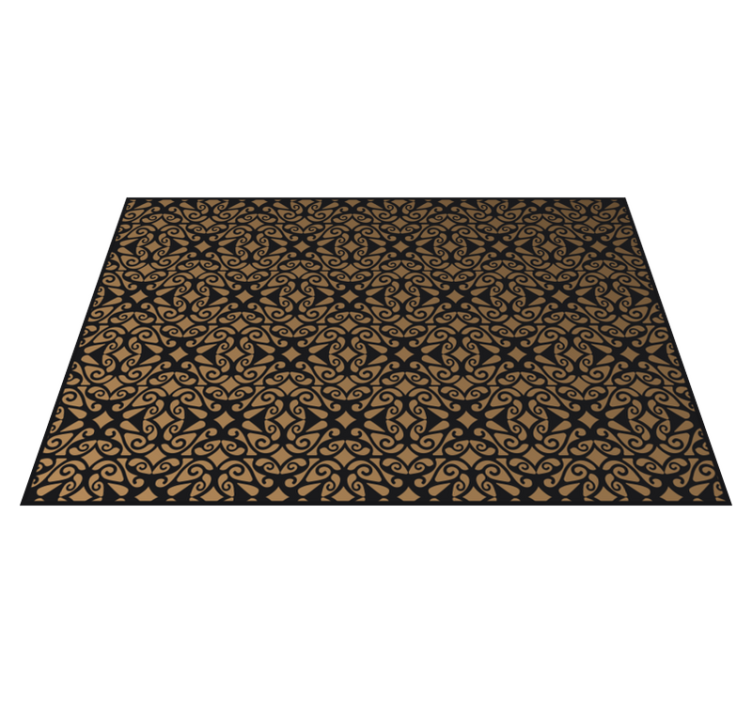 Elegant Swirl Patterns texture vinyl rug - TenStickers