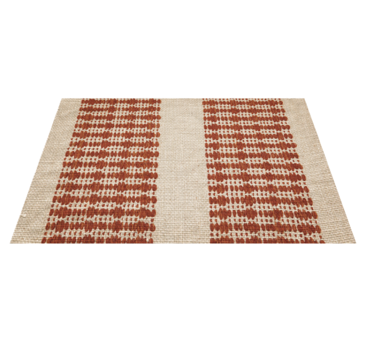 Rustic Woven Pattern texture vinyl rug - TenStickers