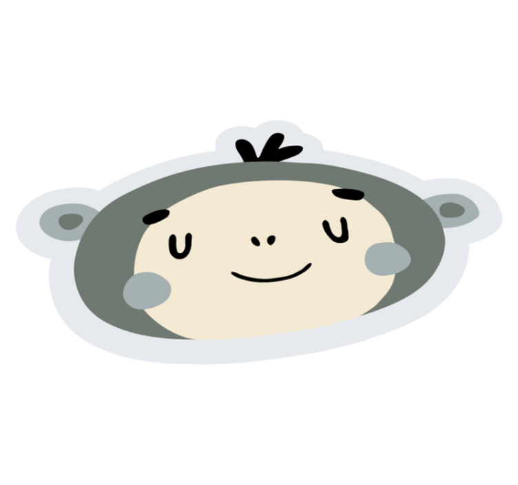 Kids jungle monkey kids vinyl rug - TenStickers