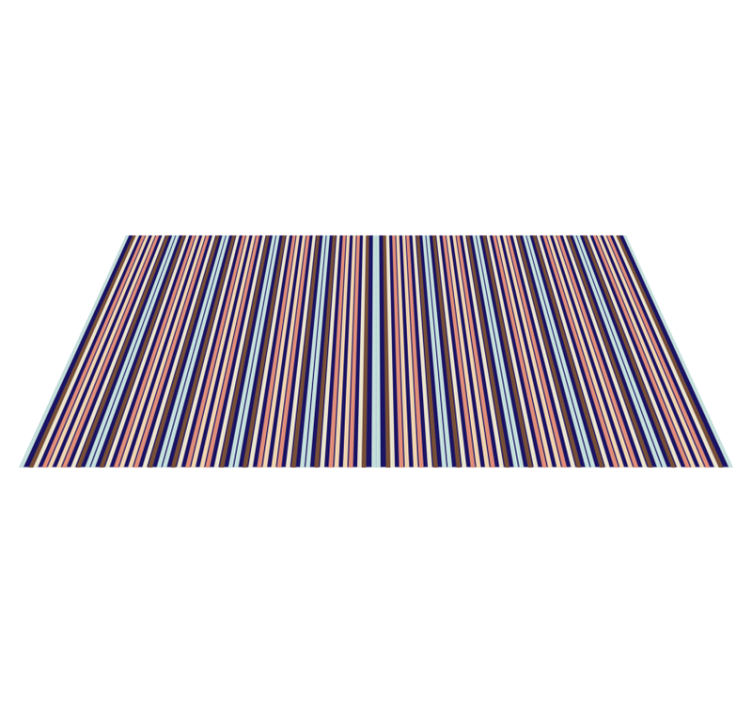 Blue and brown stripes vinyl carpet - TenStickers