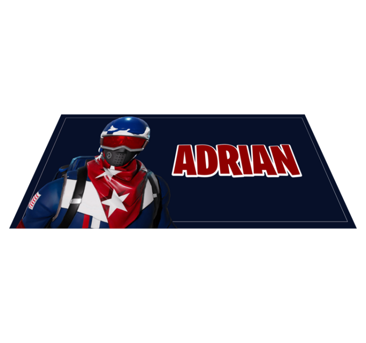 Custom hero design kids vinyl rug - TenStickers