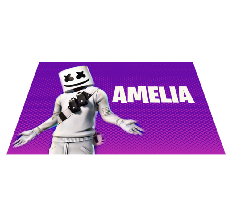 Videogame marshmallow boy bedroom rug - TenStickers