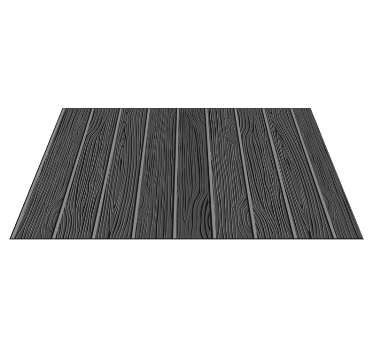 Gray planks floor tile vinyl carpet - TenStickers