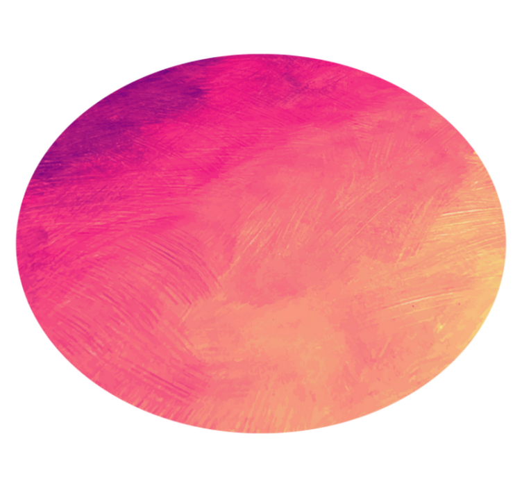 Gradient circular art bedroom vinyl rug - TenStickers