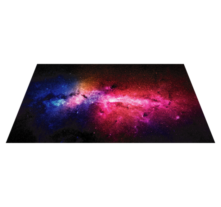 Galactic Color Burst star vinyl rug - TenStickers