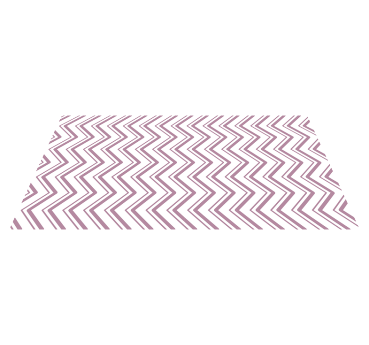 Chevron Zigzag Concept geometric vinyl rug - TenStickers