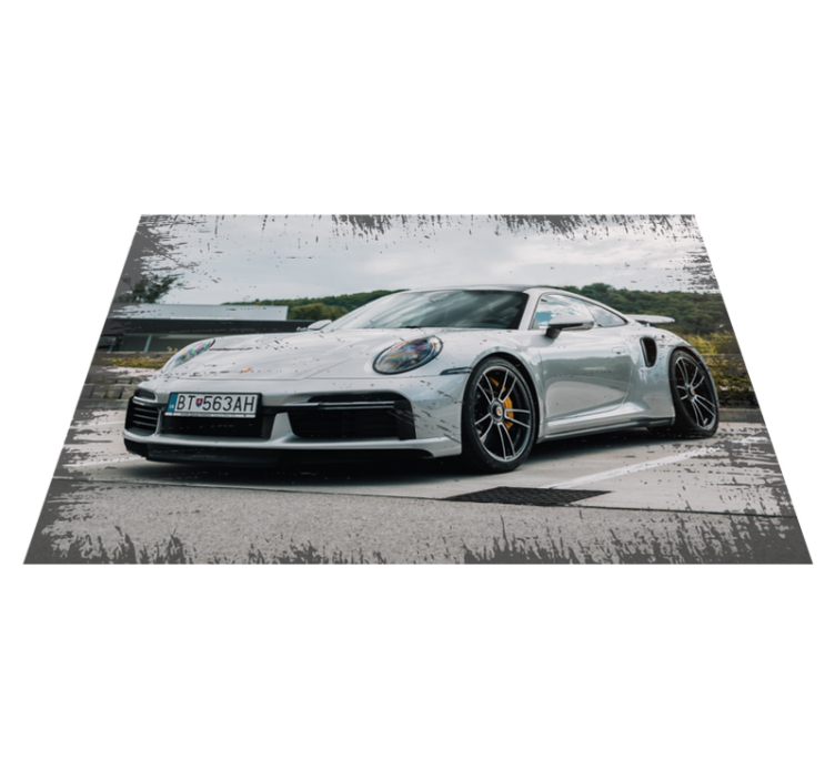Sport Car Showcase other vinyl rug - TenStickers