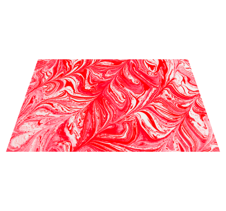 Swirling Red Patterns texture vinyl rug - TenStickers