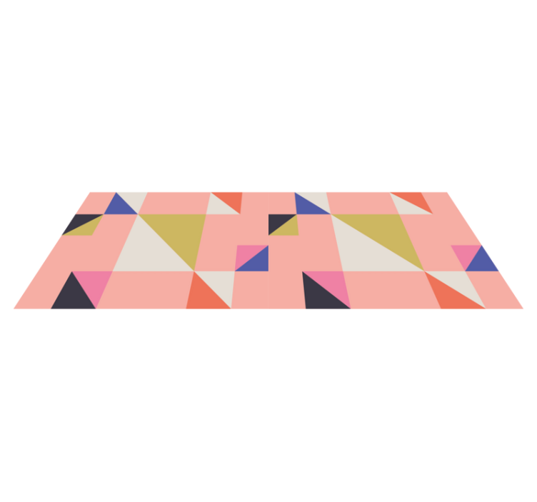 Modern triangles geometric vinyl rug - TenStickers