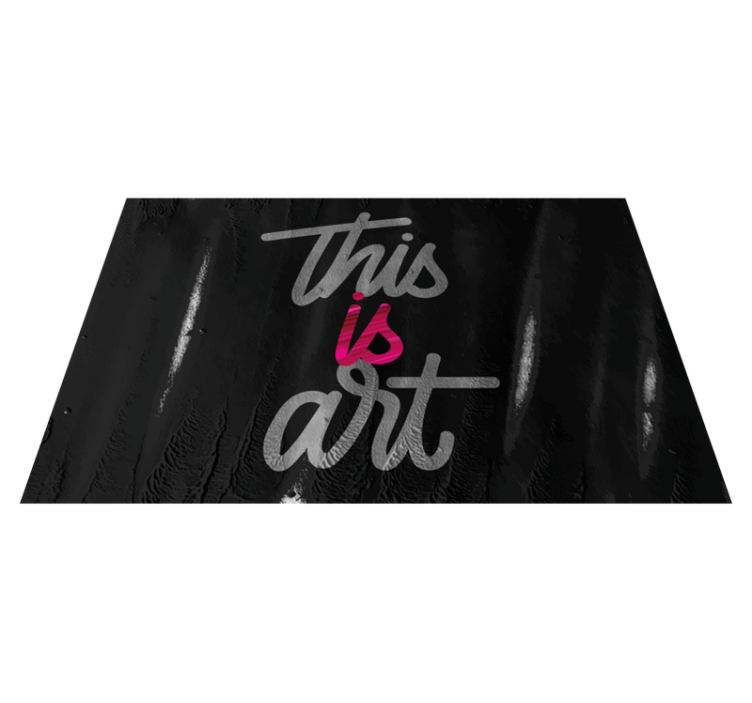 This is art custom vinyl rug - TenStickers