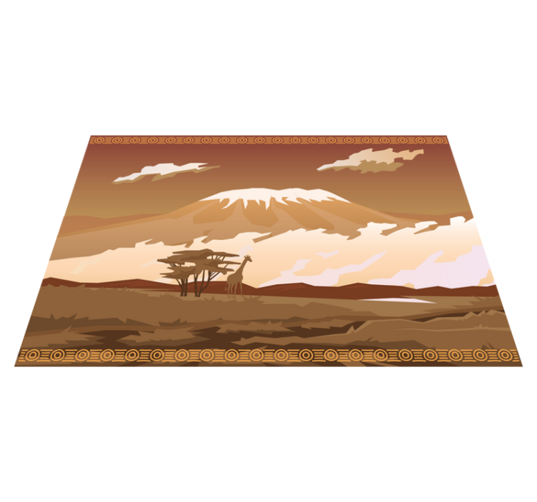 Majestic mountain view nature vinyl rug - TenStickers