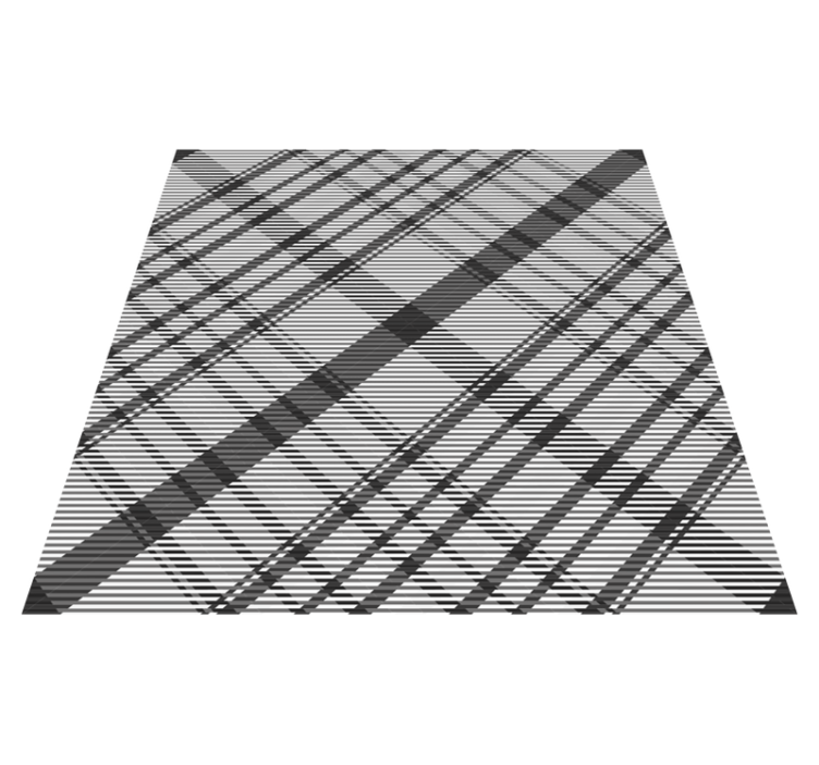 Classic Check Pattern stripes vinyl rug - TenStickers
