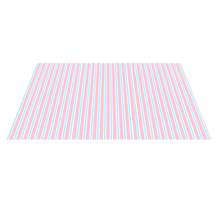 Pastel Pattern stripes vinyl rug - TenStickers