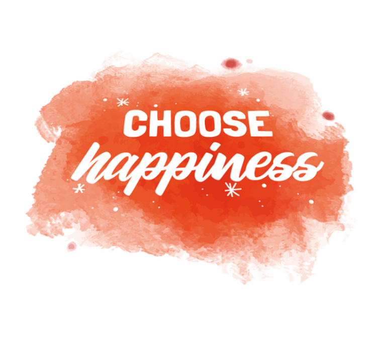 Choose Happiness custom vinyl rug - TenStickers