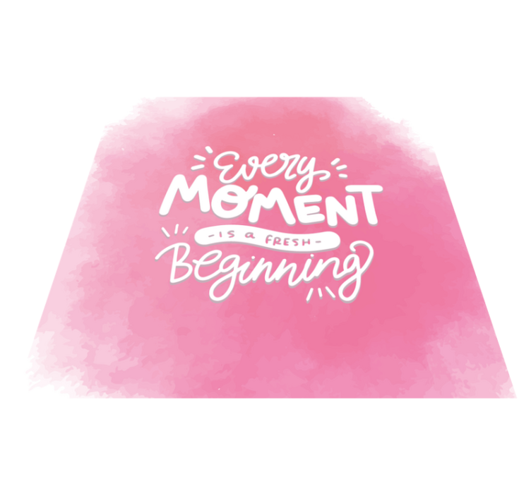 Every Moment Fresh custom vinyl rug - TenStickers