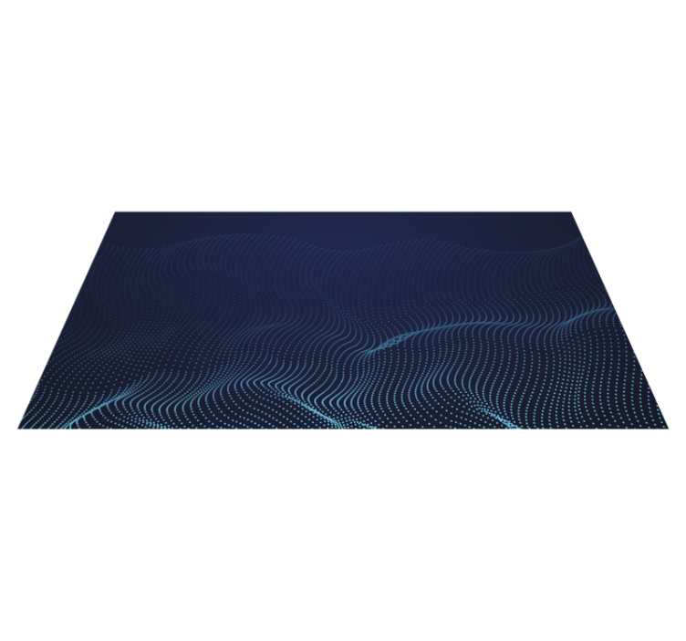 Fluid Wave Motif modern vinyl rug - TenStickers