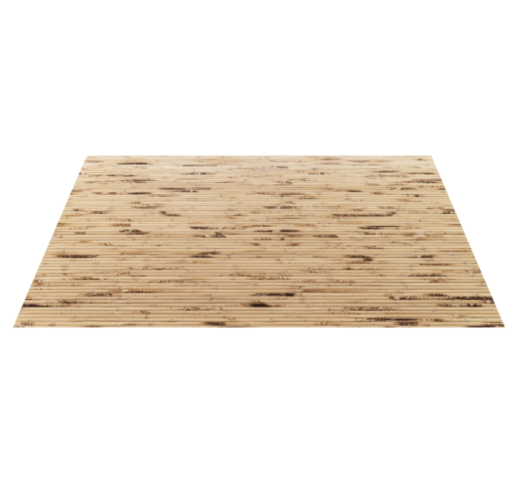 Authentic bamboo appearance wood effect vinyl rug - TenStickers
