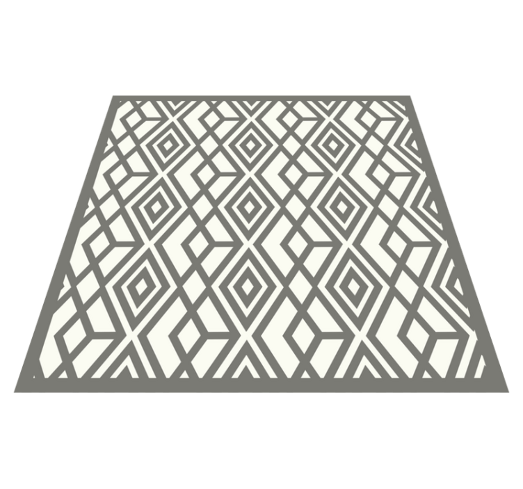 Diamond Emblem geometric vinyl rug - TenStickers