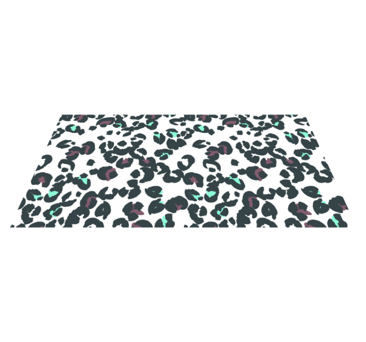 Leopard Pattern Style animal print vinyl rug - TenStickers