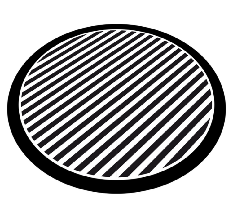 Single color stripes vinyl rug - TenStickers