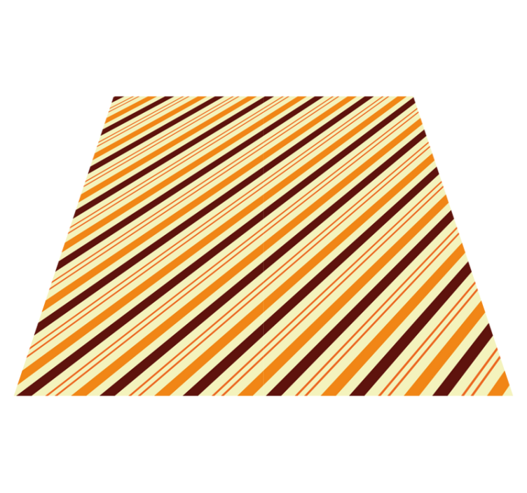 Striped Warm Tones stripes vinyl rug - TenStickers