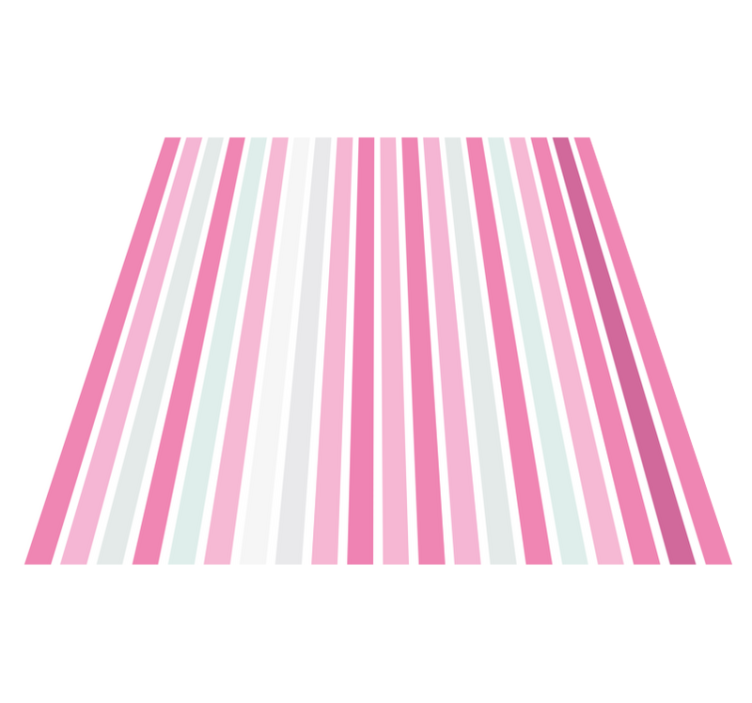 Pink Striped Sophistication stripes vinyl rug - TenStickers