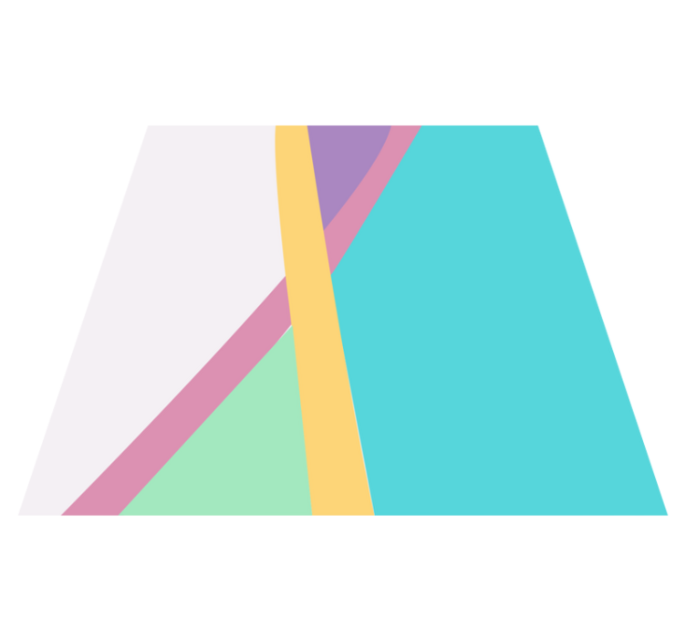 Modern vinyl rug in colorful abstract layers - TenStickers