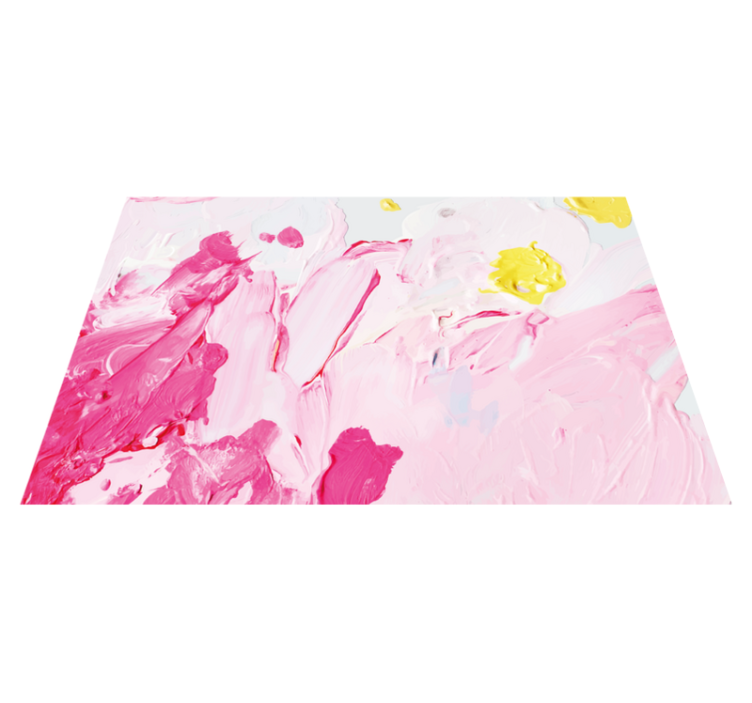 Teenage bedroom vinyl rug with pink abstract swirls - TenStickers