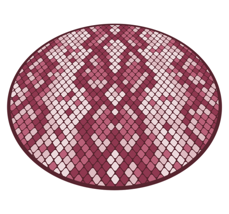 Diamond Pattern Mix texture vinyl rug - TenStickers