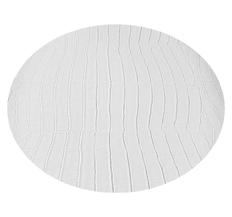 White crocodrile pattern animal vinyl rug - TenStickers