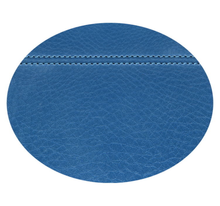 Texture vinyl rug with blue leather effect - TenStickers