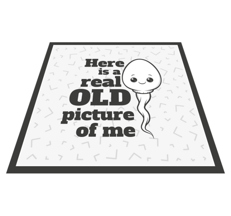 Sperme real old picture custom vinyl rug - TenStickers