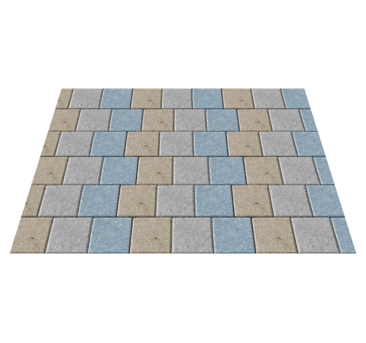 Colorful Square Tiles tile vinyl rug - TenStickers