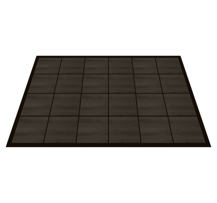 Deep Timber Tiles wood effect vinyl rug - TenStickers
